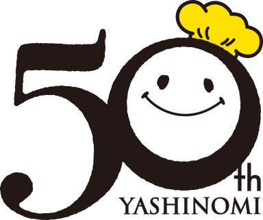 ヤシノミ50周年ロゴ
